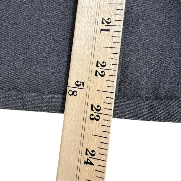 Casual Corner Gray Two-Piece Zip Front Spread Collar Pant Suit Size 6 - Picture 7 of 10